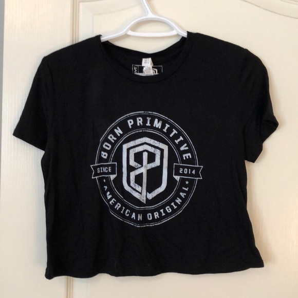 Born Primitive Tops - Born Primitive Logo Short Sleeve Crop Top